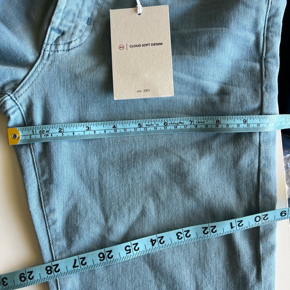 Ag Adriano Goldschmied Men’s Light Blue Slim Straight Jeans factory white spots - Picture 9 of 12